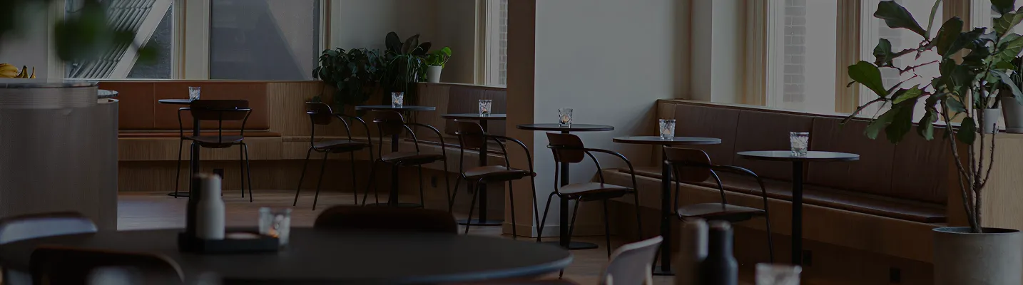 Modern booth seating with sleek interior by hospitality consultants Dubai